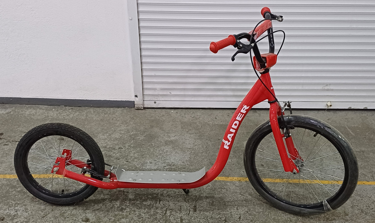 Самокат підлітковий RAIDER червоний, фото 1