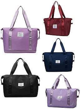 Сумка з розширювачем трансформер спортивна дорожня на блискавці в різних кольорах Luna