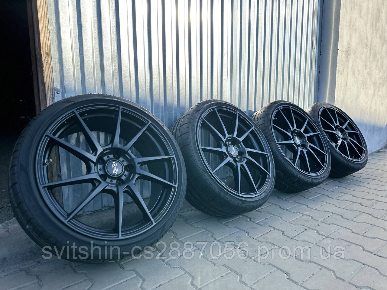 Диски чорні DOTZ 5/112 R19 8J ET35 AUDI RS3, GOLF GTI, фото 1