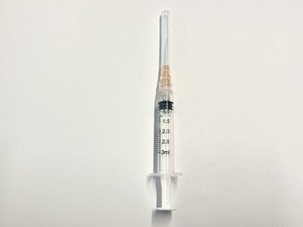 Шприц ін'єкційний одноразовий саморуйнівний з голкою, "MEDICARE" Luer Lock, 3 мл