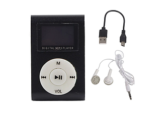 Маленький і зручний MP3 плеєр чорний