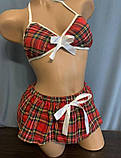 Жіноча ігрове білизна в клітинку для сексу, фото 6