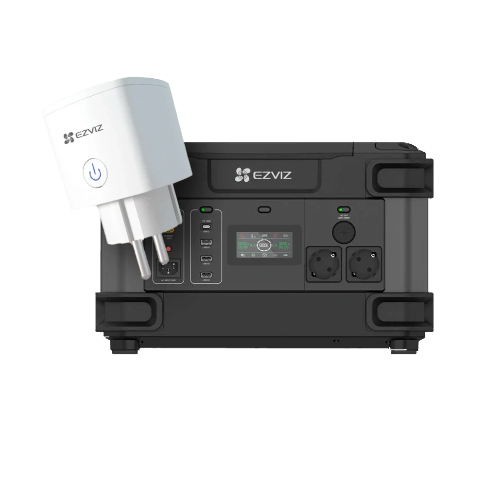 Портативна зарядна станція + розумна розетка Ezviz CS-PS1300 (CN066) (FR) + CS-T30-10B-EU, фото 1