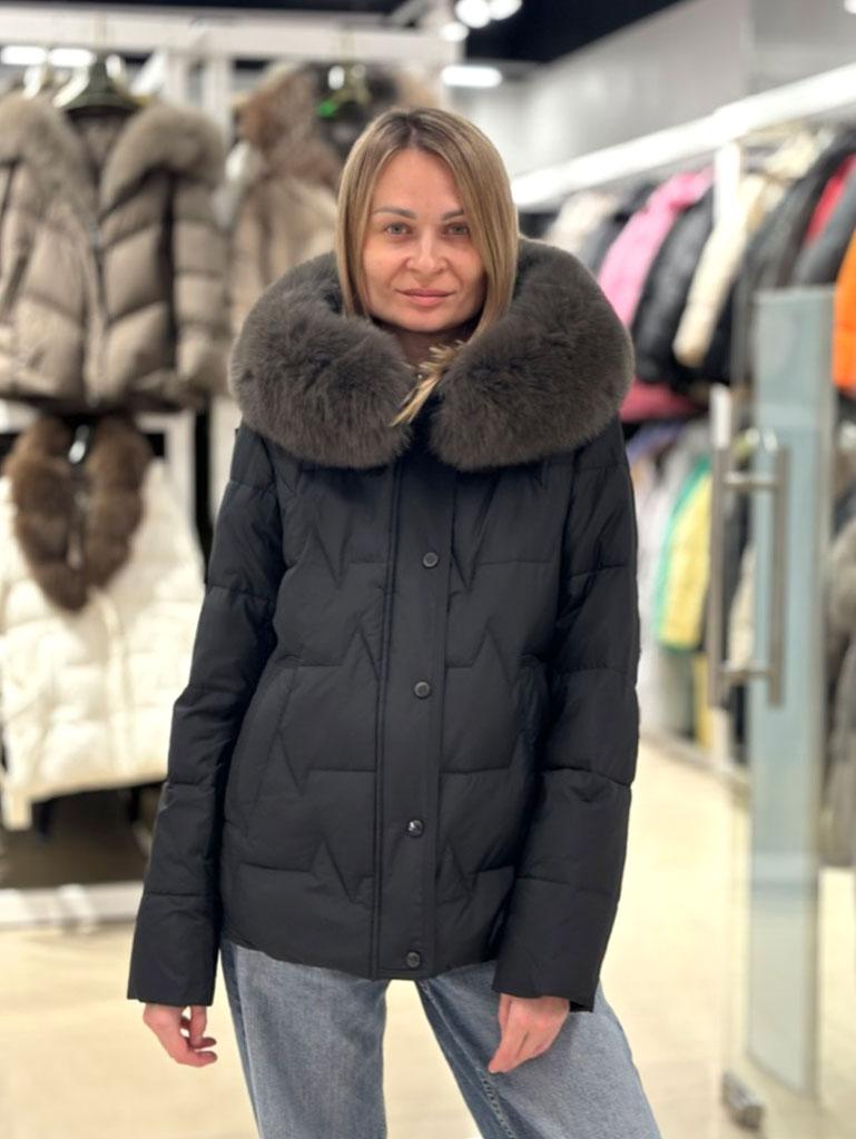 Пуховик жіночий Chanevia Black, фото 1