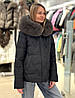 Пуховик жіночий Chanevia Black, фото 4