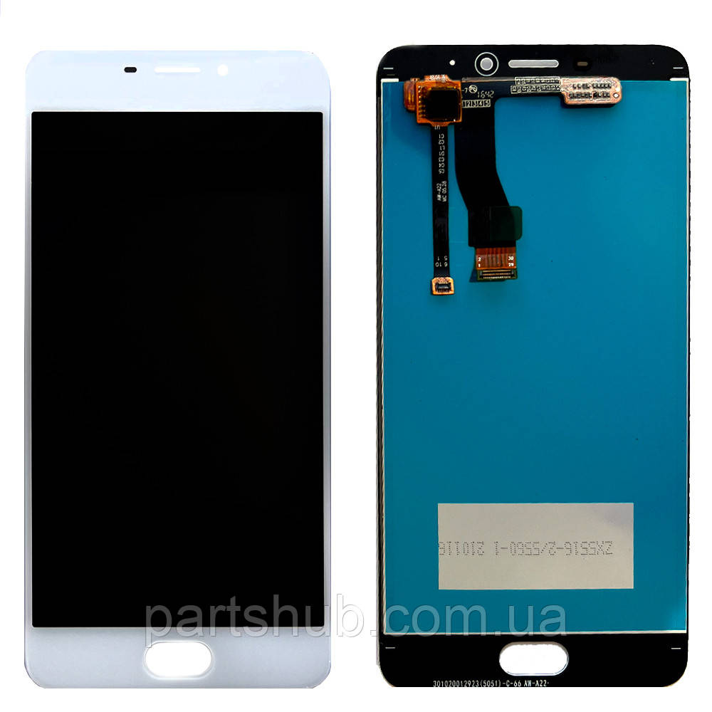 Дисплей (екран) Meizu M5 Note M621H з тачскріном (білий оригінал Китай), фото 1