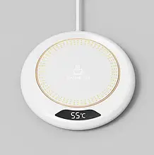 Нагрівач для гелю с дисплеєм Heating Cup USB біла