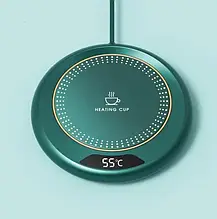 Нагрівач для гелю с дисплеєм Heating Cup USB зелена
