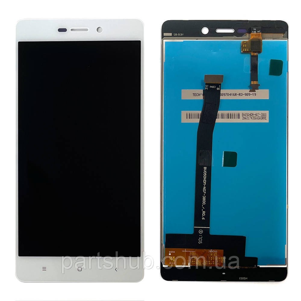 Дисплей (екран) Xiaomi Redmi 3 3 Pro 3S 3X з тачскріном (білий), фото 1