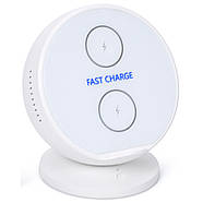 Бездротова колонка із зарядним пристроєм для телефонів FG231110038P-1 Білий, фото 2
