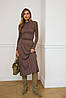 Модна в'язана жіноча сукня Греммі зі спідницею пліссе Smdi8773, фото 8