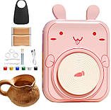 Набір для творчості Маленький гончар Хомяк від 4FUN Game USB-кабель, автоматичне гончарне коло, глина, фото 3