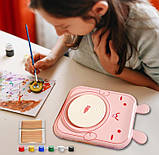 Набір для творчості Маленький гончар Хомяк від 4FUN Game USB-кабель, автоматичне гончарне коло, глина, фото 4