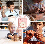 Набір для творчості Маленький гончар Хомяк від 4FUN Game USB-кабель, автоматичне гончарне коло, глина, фото 5