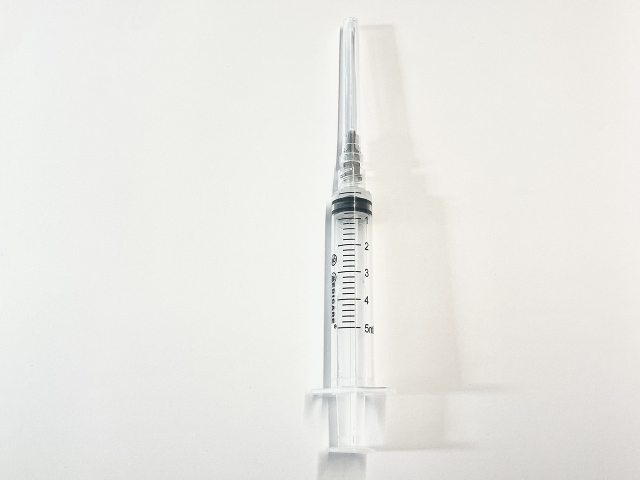 Шприц ін'єкційний трикомпонентний одноразовий "MEDICARE" Luer Lock, 5 мл, фото 1
