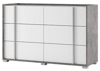 Комод в спальню вітальню Алекса на 6 шухляд великий сучасний для речей білизни одягу комоди для спальні тумба комод  в кімнату