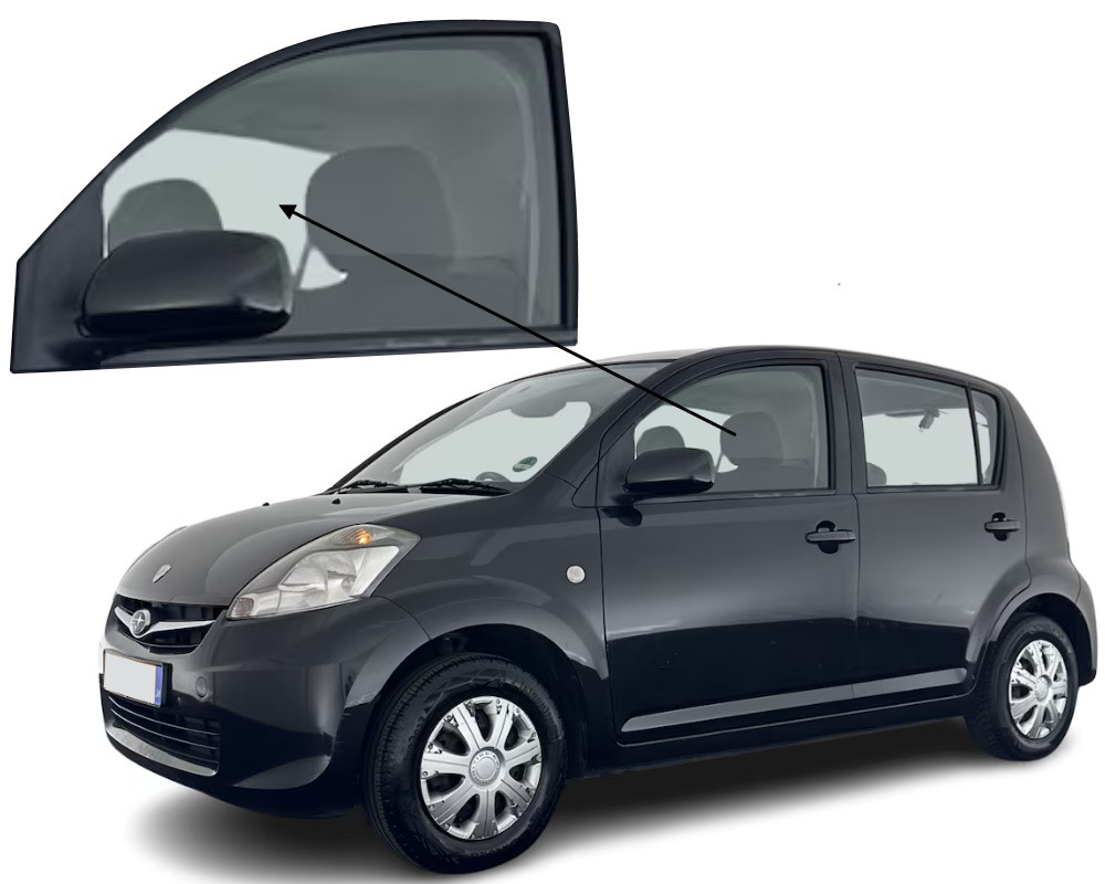 Бічне скло Subaru Justy 2007-2011 передніх дверей ліве, фото 1