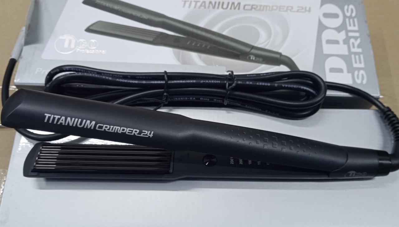 Праска-гофре VOLUME CRIMPER TITANIUM 24 мм біла TICO