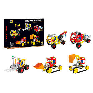 Металевий дитячий конструктор "Рагова техніка" Metal Model Х638-4 | 244 деталі