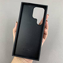 Чохол для Samsung Galaxy S24 Ultra чохол з принтом leopard skin на самсунг с24 ультра чорний з коричневим a01o, фото 3