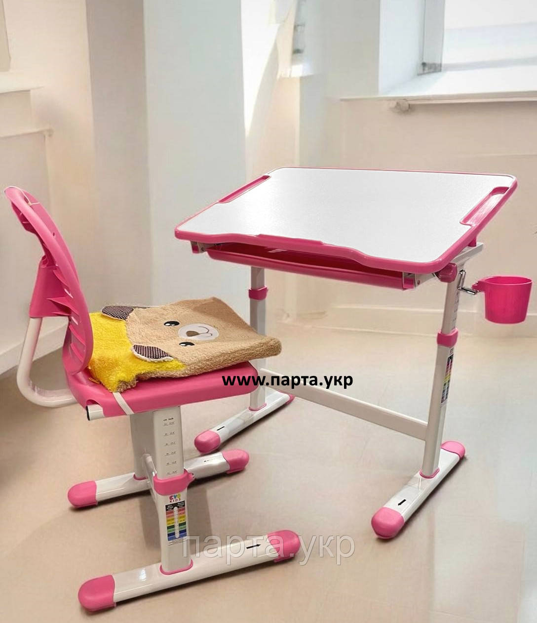 Дитяча парта та стілець Evo-kids Evo-06 , 3 кольори