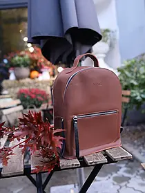 Жіночий однотонний рюкзак "Палермо" 28/23/10 см | Подарунок мамі, подрузі, кумі на будь-яке свято