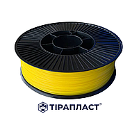 Філамент PETG 1.75 мм, 3,0 кг, жовтий (пластик для 3D-принтера), ТІРАПЛАСТ