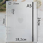 Прозора обкладинка на кільцях для альбома А5 діаметр 25мм KDP055, фото 2