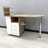 Складний манікюрний стіл на колесах V384, фото 2