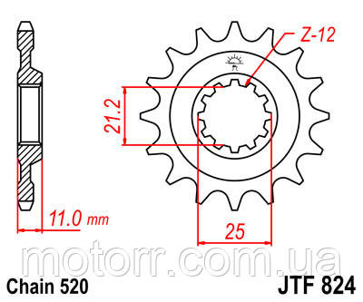 Зірка передня JT JTF824.15