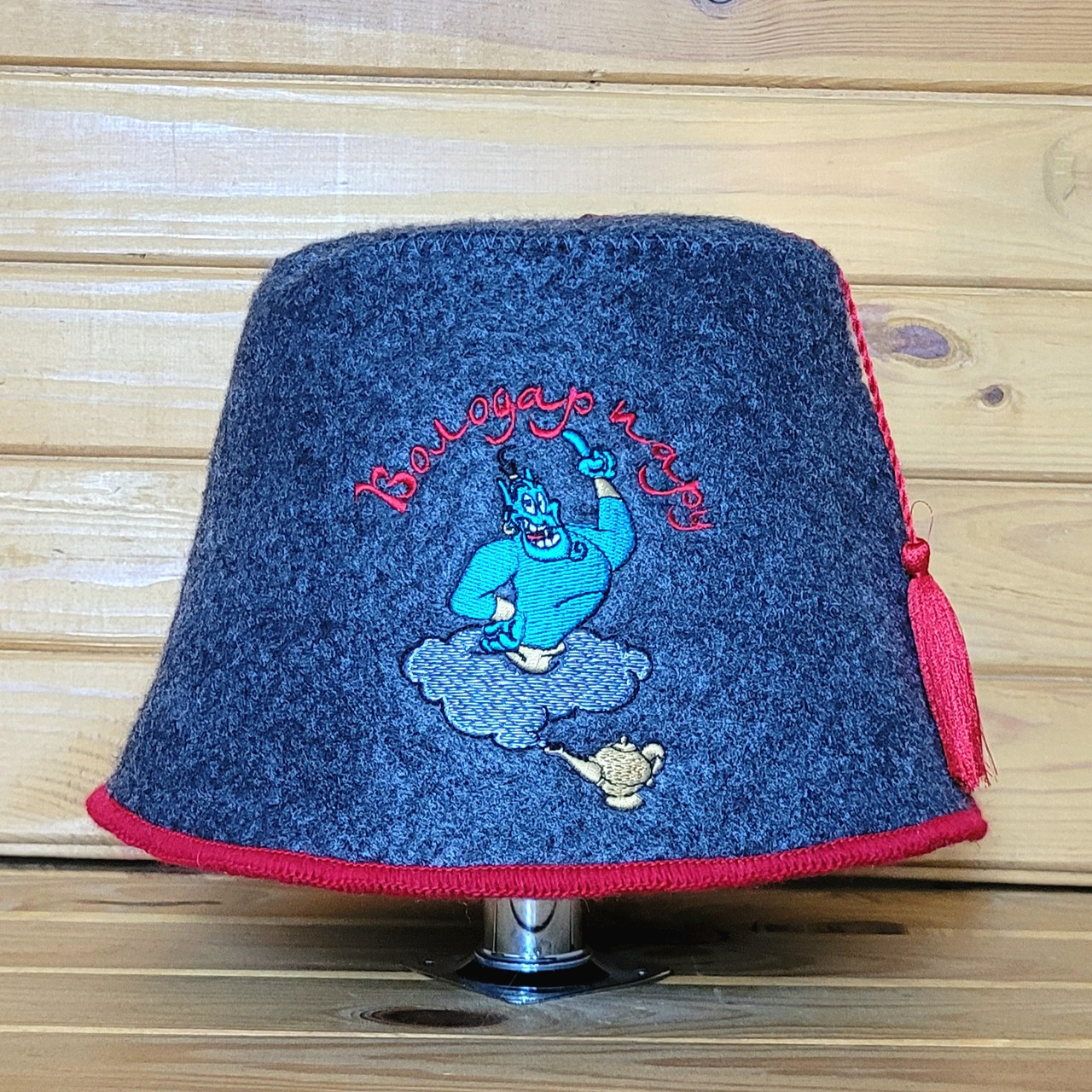 Шапка для сауни G "Феска Володар Пару" сіра геотекстиль