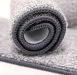 Запаска на плоску швабру мікрофібра 33 х 12 см із фіксацією з двох сторін змінний моп для плоскої швабри, фото 10