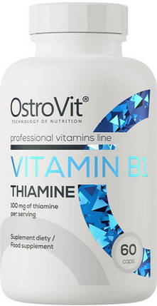 Вітамін В1 OstroVit Vitamin B1 60 caps, фото 1