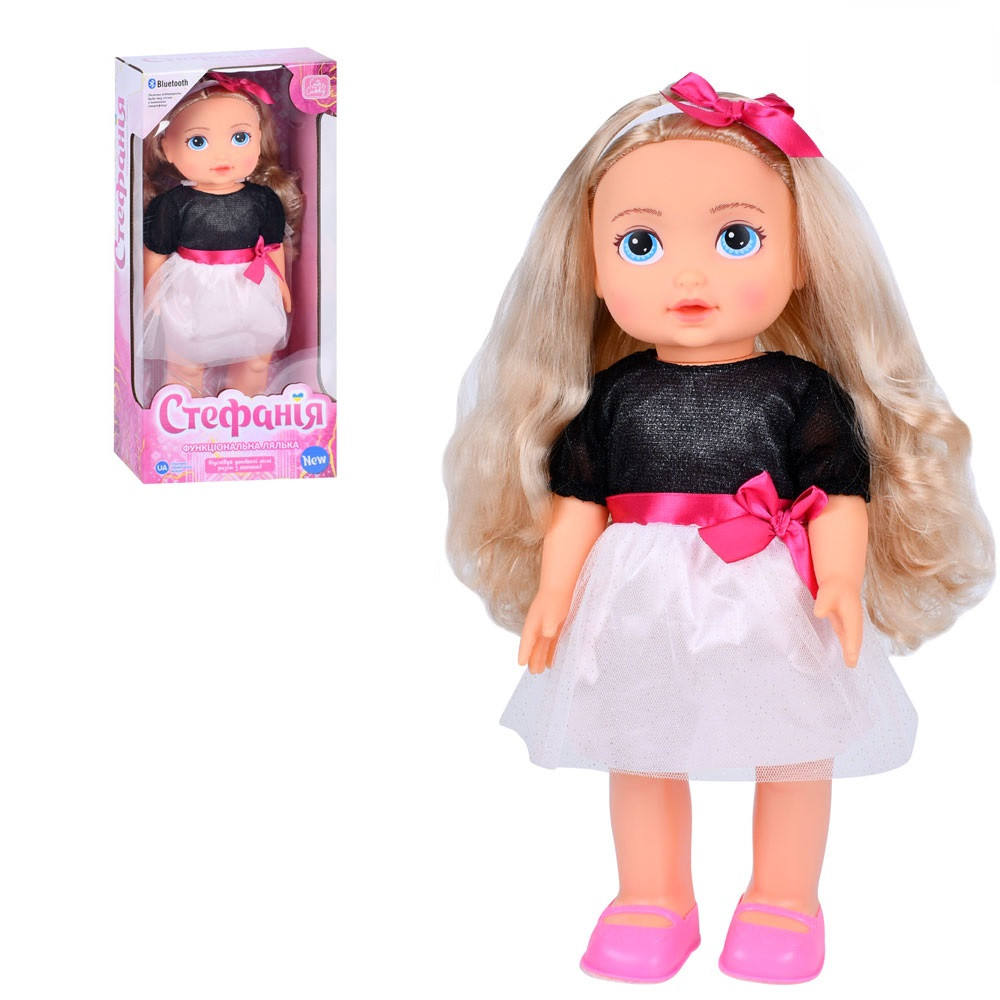 Інтерактивна лялька Стефанія (40 см, ходить, Bluetooth, УКР) Limo Toy M 5910 I UA, фото 1