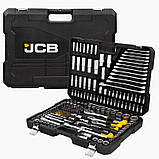 Набір інструментів 216 од. 1/4", 3/8", 1/2" ( 6гр.) JCB Tools JCB-38841, фото 3