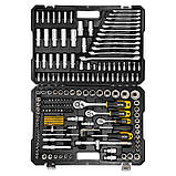 Набір інструментів 216 од. 1/4", 3/8", 1/2" ( 6гр.) JCB Tools JCB-38841, фото 4