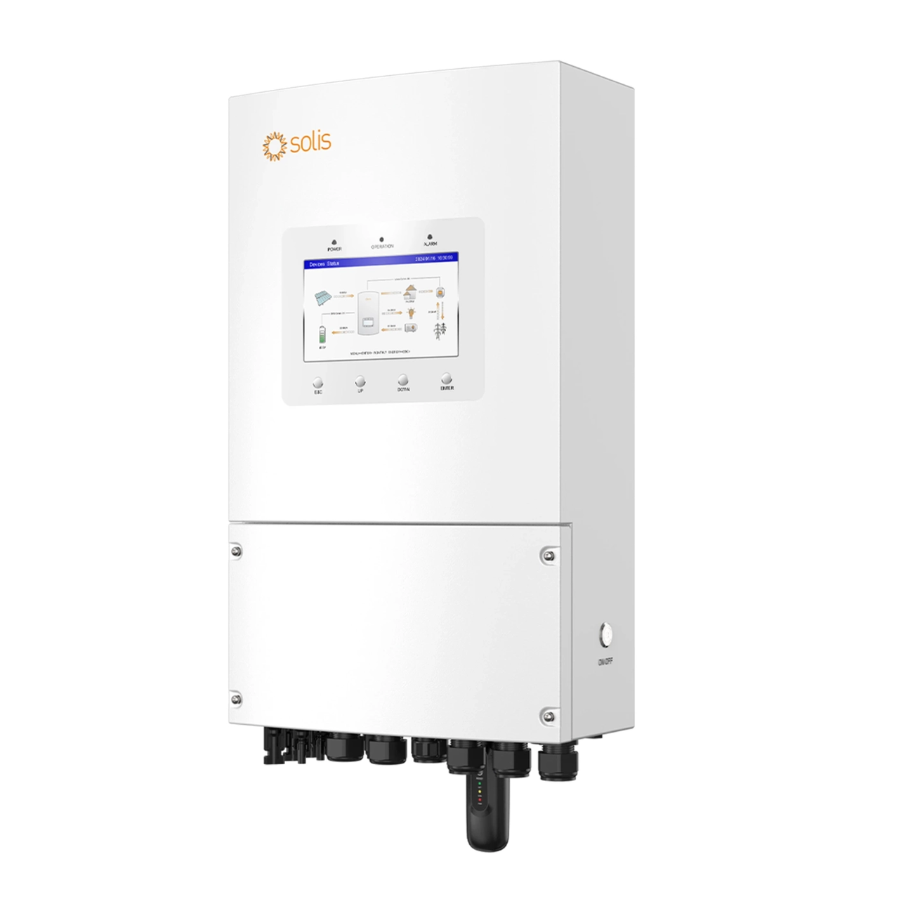 Гібридний інвертор Solis S6-EH1P8K-L-PLUS 8KW 48 V 2 MPPT Wi-Fi 220V Однофазний