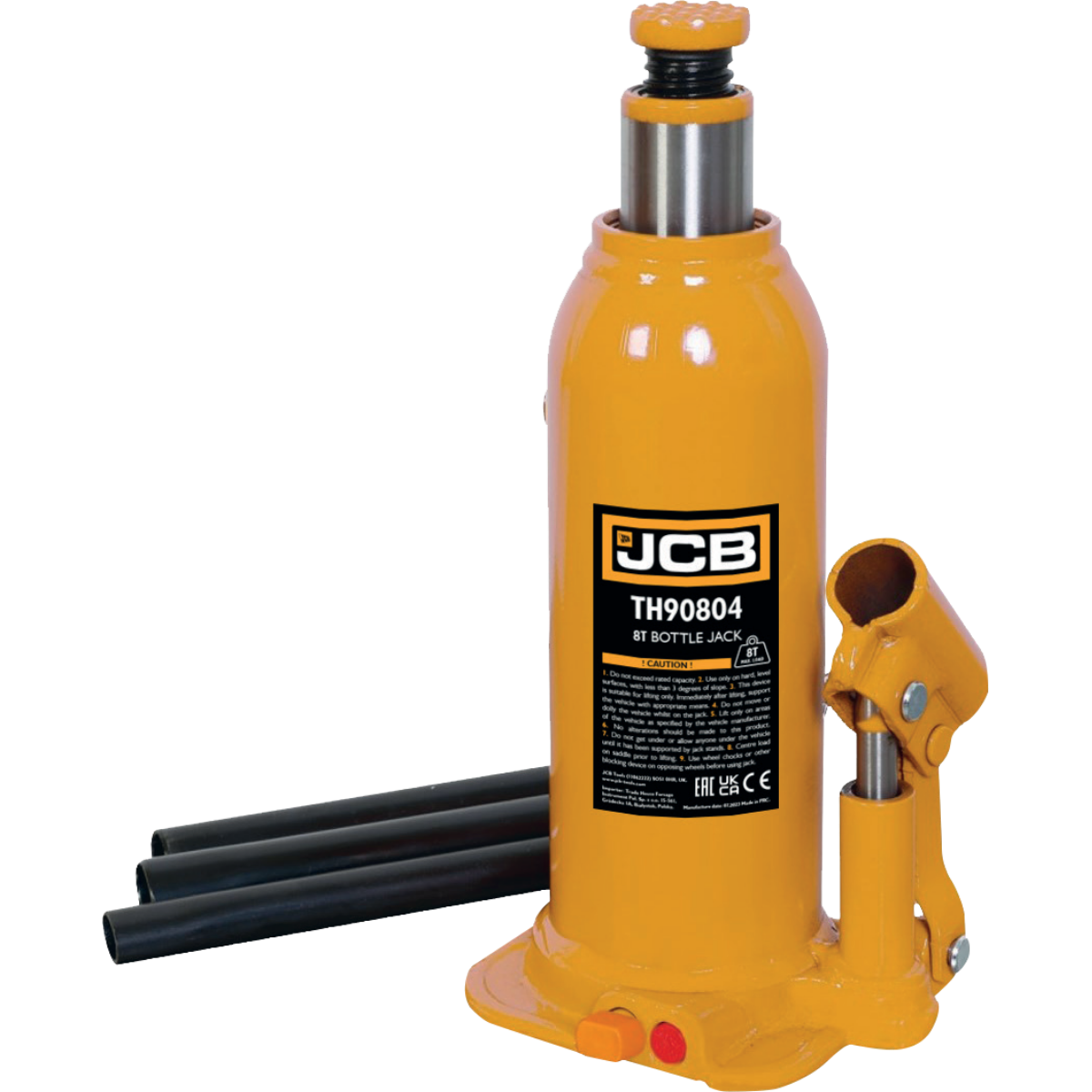 Домкрат пляшковий 8т JCB Tools JCB-TH90804