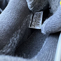 Чоловічі зимові кросівки Nike Air Jordan 4 Retro Grey White winter fur Найк Аір Джордан 4 сірі шкіра з хутром, фото 3