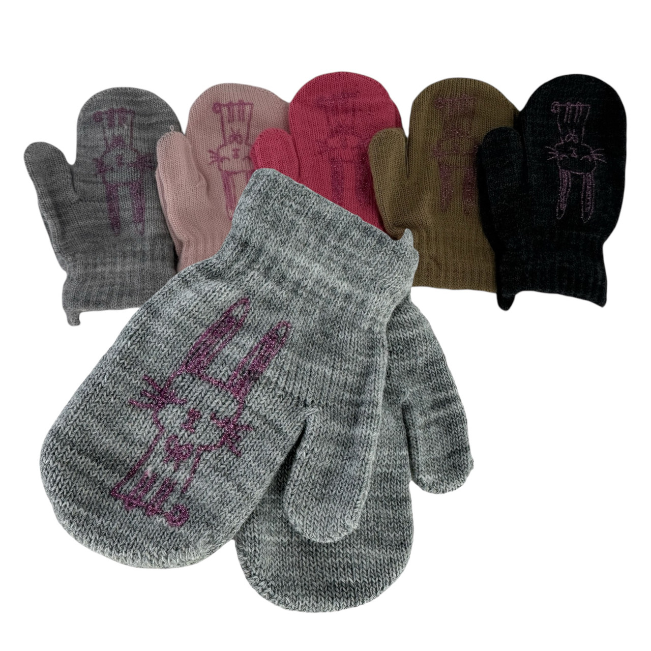 ОПТ Дитячі рукавиці для малюків, р. 12 (6-9 міс.), виробник Польща (12шт/набір), фото 1