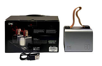 Зовнішній акумулятор (power bank) 60000мАг 100Вт KP KG-600 12шт 7604