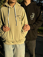 Парные худи для влюбленной пари с милим дизайном мишек - "Teddy Bear"