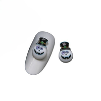 Шарми Sutoz (фігурки) для нігтів K-427 Зубний монстр 8х12 мм (1 шт), біло-чорні