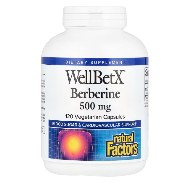 Natural Factors WellBetX берберин 500 мг 120 вегетаріанських капсул