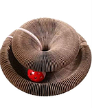 Інтерактивна кігтеточка іграшка трек з картону з котячою м'ятою та м'ячиком 24*11см, фото 3