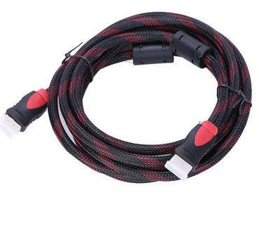 Hdmi кабель 1.5 метра 1.4 з підтримкою 3D-відео чорно червоний, фото 1