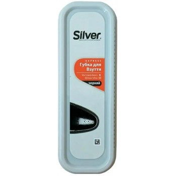 Губка-блиск для взуття Silver стандартна чорна, Silver, Арт.58404
