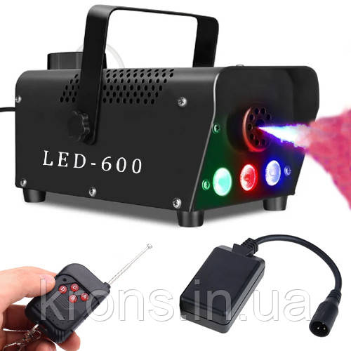 Генератор туману дим машина димогенератор, RGB-підсвітка ДК 500 Вт, LED-600, фото 1