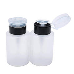 Помпа з дозатором для рідин 180 мл чорна