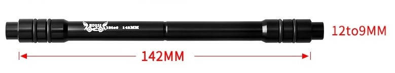 Адаптер для задньої втулки велосипеда з осі 12/142мм на 9/142мм, фото 1